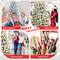 Costway 6ft. Unlit Snow Flocked Hinged Artificial Christmas Tree